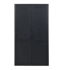 WOOOD Regał GUNNAR 217 x 120 cm czarny mat