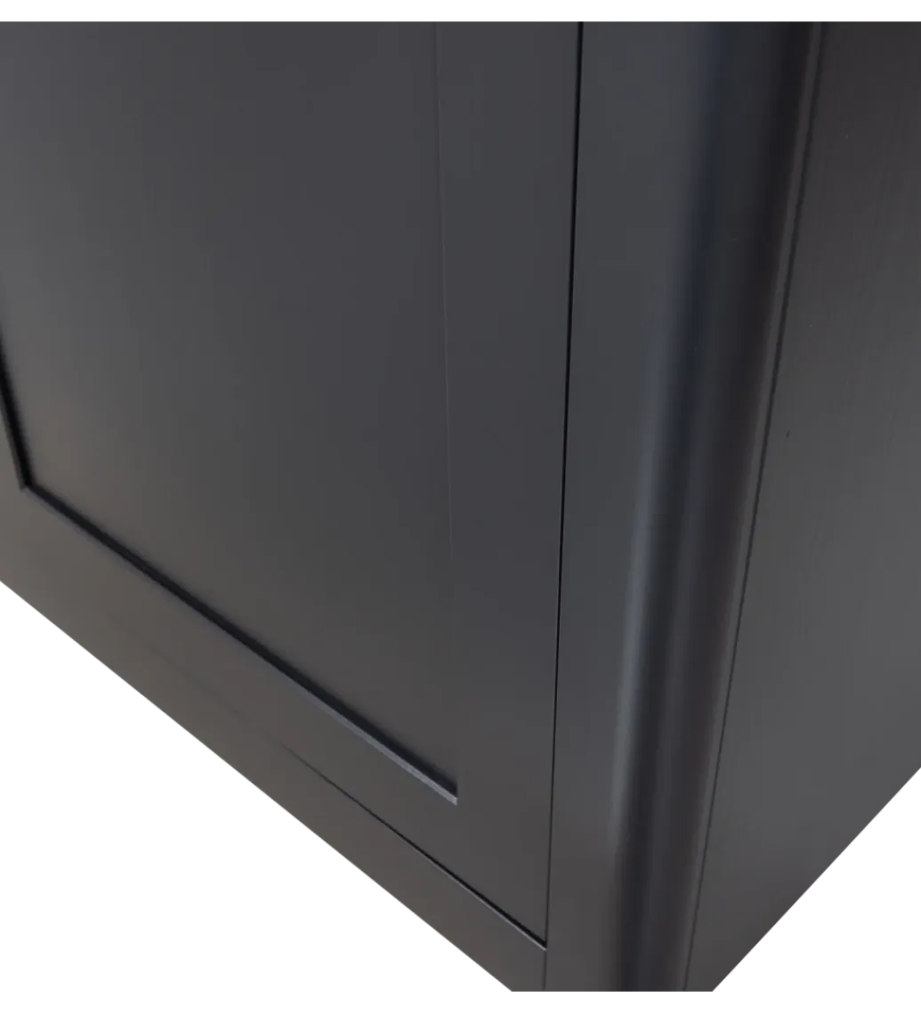 WOOOD Regał GUNNAR 217 x 120 cm czarny mat