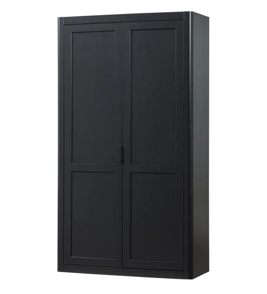 WOOOD Regał GUNNAR 217 x 120 cm czarny mat
