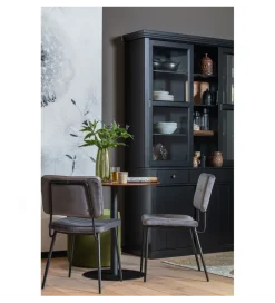 WOOOD Regał LAGOS 214 cm drewno sosny czarny