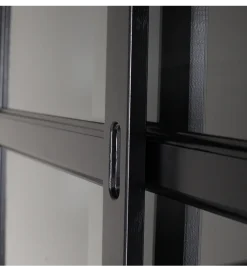 WOOOD Regał LAGOS 214 cm drewno sosny czarny