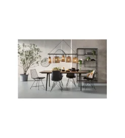 KARE Regał metalowy Loft  195 cm x 115 cm czarny