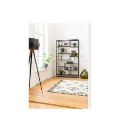 KARE Regał metalowy Loft  195 cm x 115 cm czarny