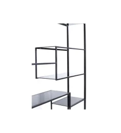 KARE Regał metalowy Loft  195 cm x 115 cm czarny