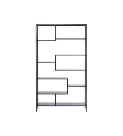 KARE Regał metalowy Loft  195 cm x 115 cm czarny