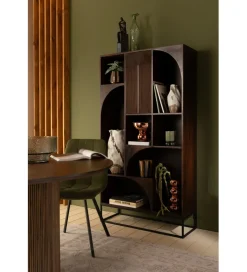 J-Line Regał MODE 168 cm drewno mango brązowy