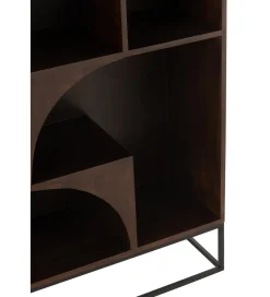 J-Line Regał MODE 168 cm drewno mango brązowy