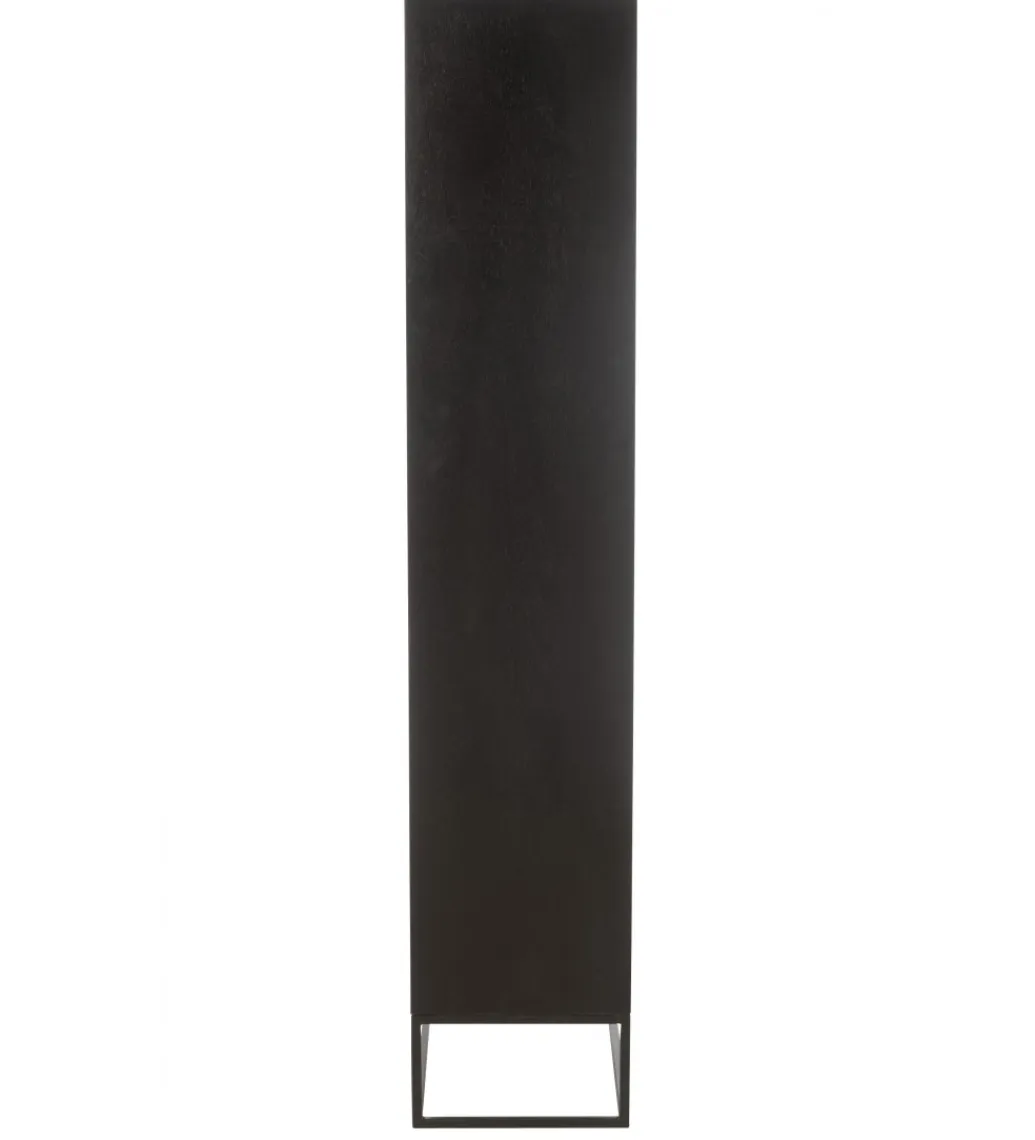 J-Line Regał MODE 168 cm drewno mango czarny