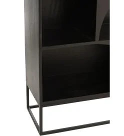 J-Line Regał MODE 168 cm drewno mango czarny
