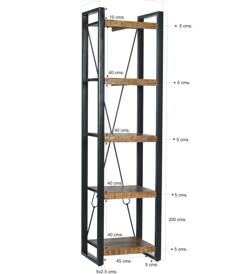 LF-Design Regał NAIROBI 200 cm drewno mango