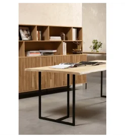 WOOOD Regał NEW GRAVURE 200 cm drewno dębu naturalna