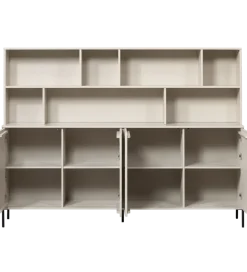 WOOOD Regał NEW GRAVURE 200 cm drewno sosny dust