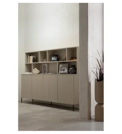 WOOOD Regał NEW GRAVURE 200 cm drewno sosny dust