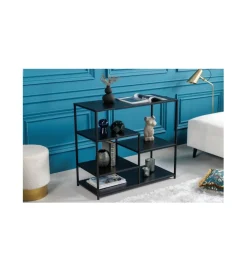 Invicta Interior Regał OLIMPIA 90 cm czarny