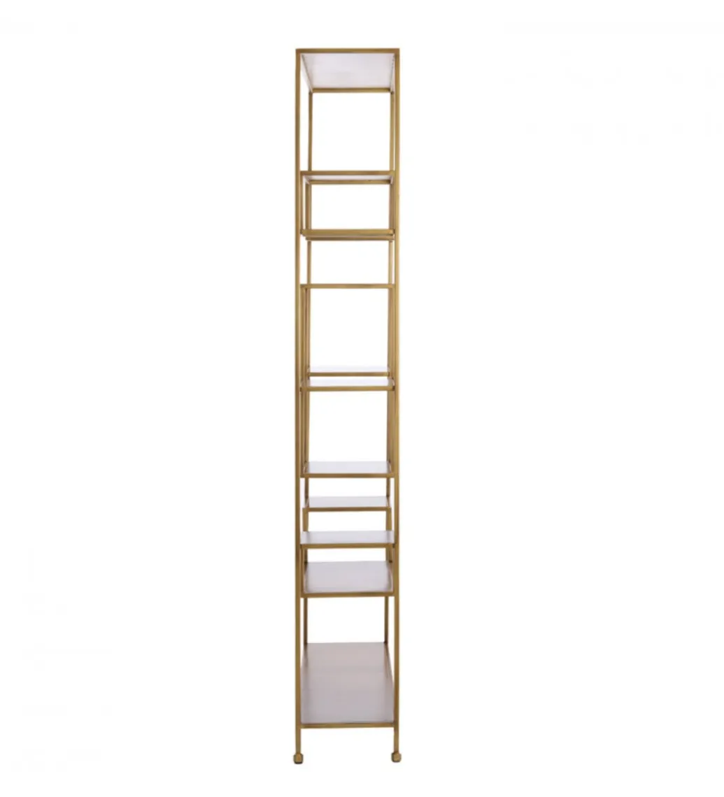 L&L Regał REZINA 205 cm antyczny brąz