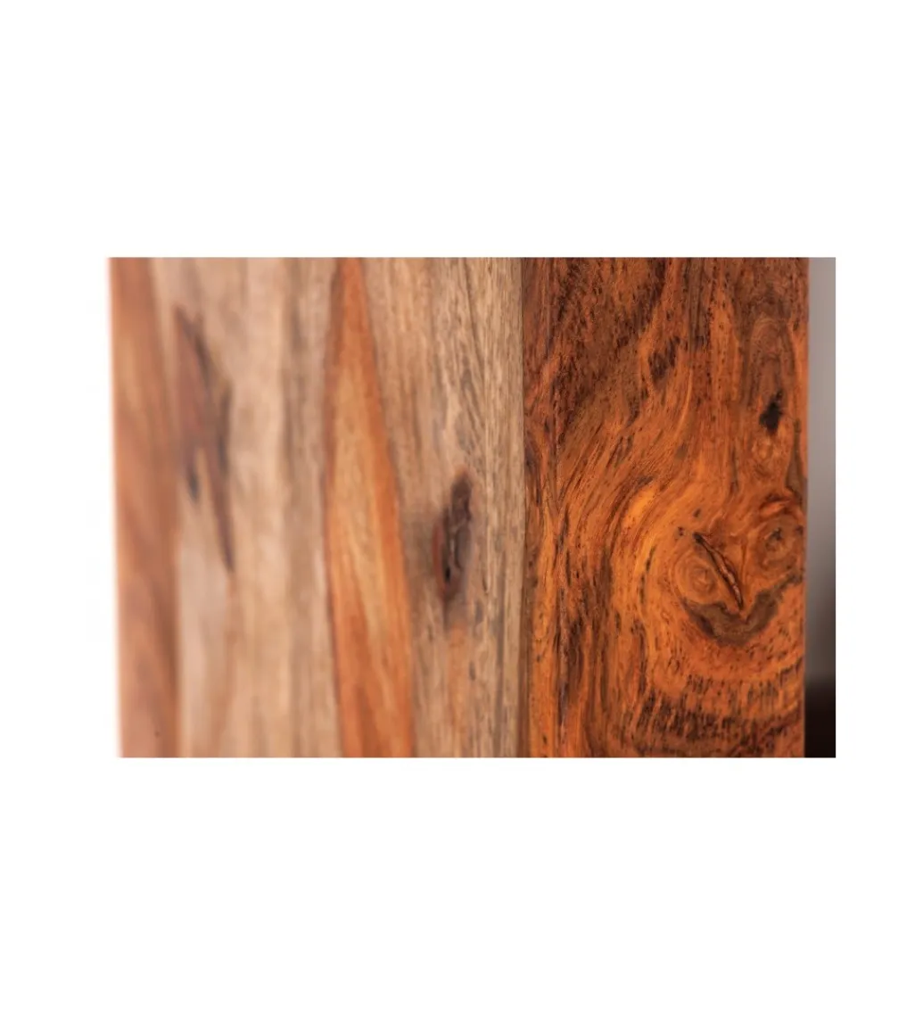Invicta Interior Regał Smoke FINICE Makassar 180 cm drewno sheesham