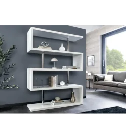 Invicta Interior Regał SNAKE 165 cm biały