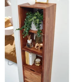 WOHNLING, GERMANY Regał wiszący MEKNES 35 cm drewno sheesham