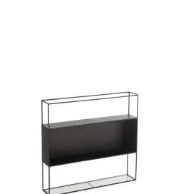 J-Line Regał wiszący Square 80 cm czarny