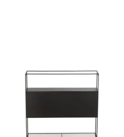 J-Line Regał wiszący Square 80 cm czarny