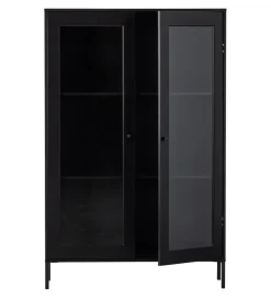 WOOOD Regał XAM 155 cm drewno sosny czarny