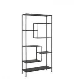 L&L Regał YVANA 200 cm czarny matt