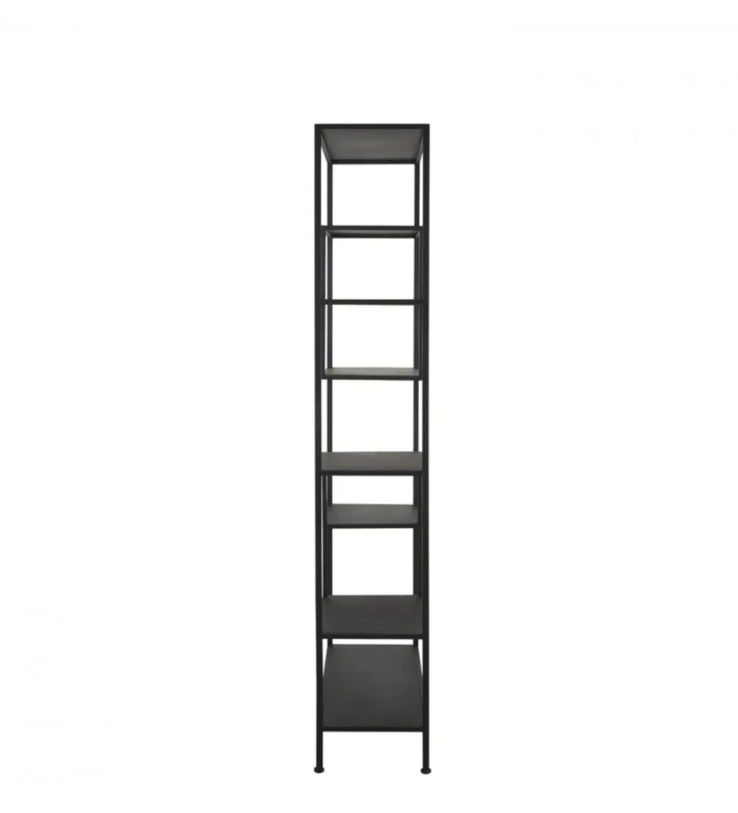 L&L Regał YVANA 200 cm czarny matt