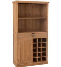 J-Line Regał z miejscem na wino LIA 178 cm naturalny