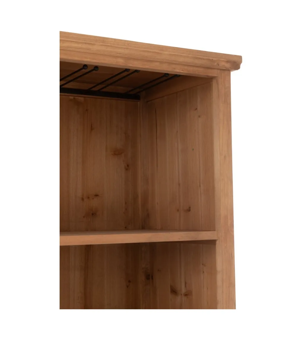 J-Line Regał z miejscem na wino LIA 178 cm naturalny