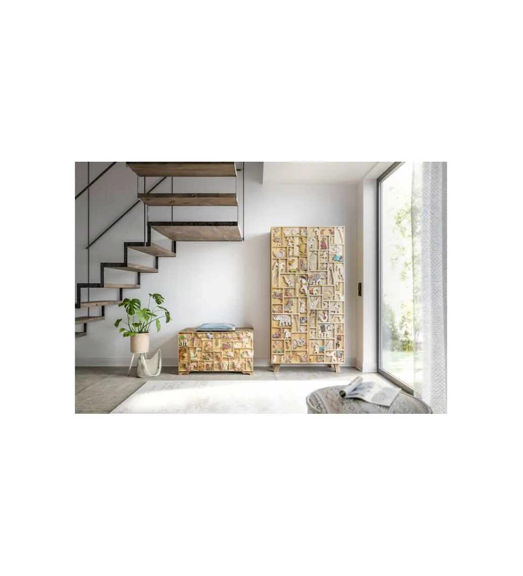 Dzieci KDesign Skrzynia ZOO 81 x 47 cm