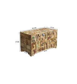 Dzieci KDesign Skrzynia ZOO 81 x 47 cm