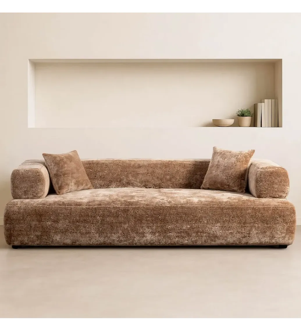 DENZO Sofa ANTYKAN 200 cm beżowa