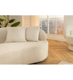 Invicta Interior Sofa ATELIER 230 cm 3-osobowa bouclé beżowa