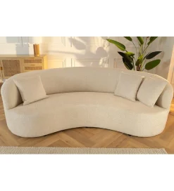 Invicta Interior Sofa ATELIER 230 cm 3-osobowa bouclé beżowa