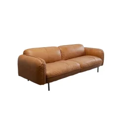 KDesign Sofa CALGARY 228 cm skórzana brązowa