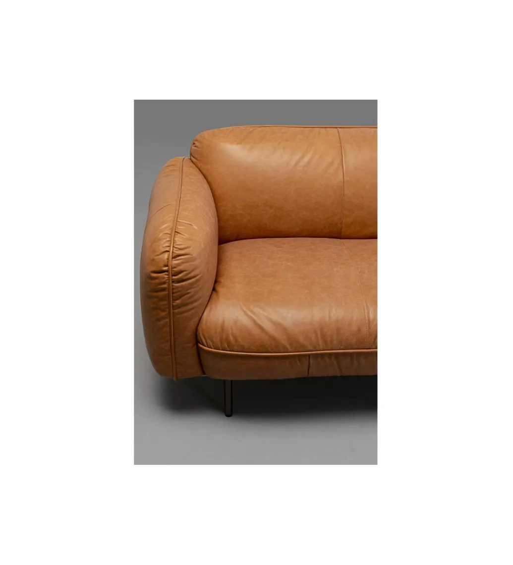 KDesign Sofa CALGARY 228 cm skórzana brązowa