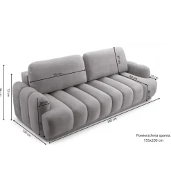 Kmeble Sofa CAMBIALLE 240 cm