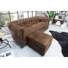 Invicta Interior Sofa Chesterfield 205 cm antyczny brąz