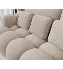 ZDLINNEO Sofa COTTONN 256 cm z funkcją spania kremowy tkanina royal 18