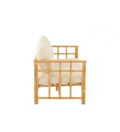 J-Line Sofa dwuosobowa ELISE 127 cm rattan