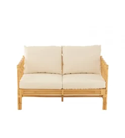 J-Line Sofa dwuosobowa ELISE 127 cm rattan