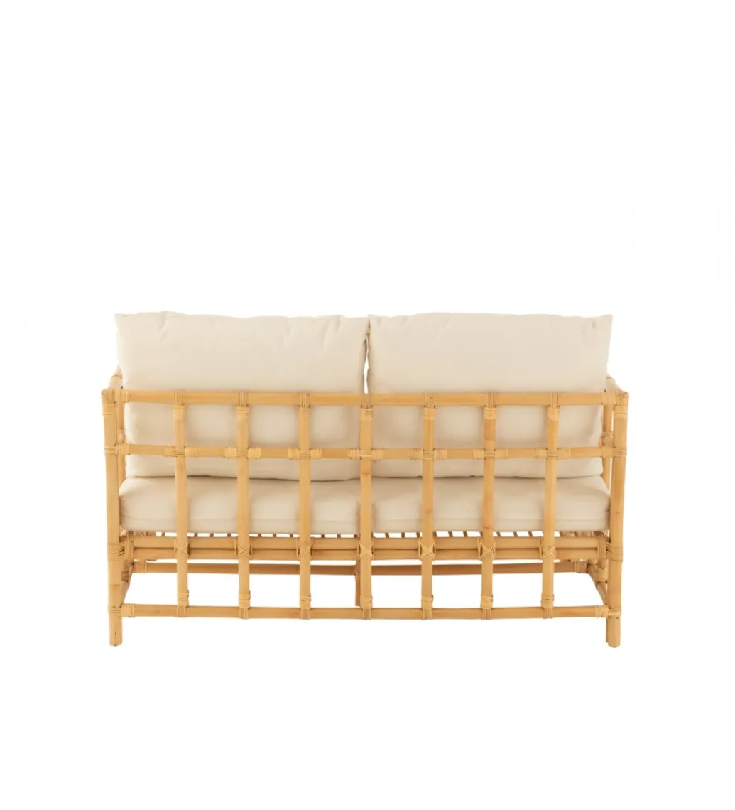 J-Line Sofa dwuosobowa ELISE 127 cm rattan