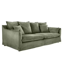 Invicta Interior Sofa HEAVEN 200 cm cord zielony