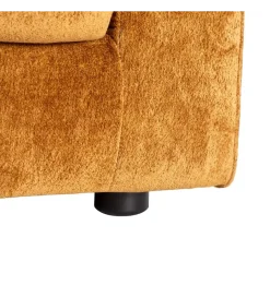 Zona-Design Sofa MODERN BAROCK 240 cm aksamitna musztardowo-żółta