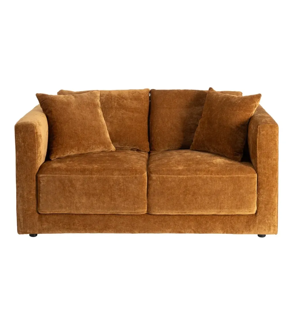 Zona-Design Sofa MODERN BAROCK 240 cm aksamitna musztardowo-żółta