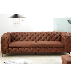 Invicta Interior Sofa MODERN BAROCK 240 cm antyczny brąz