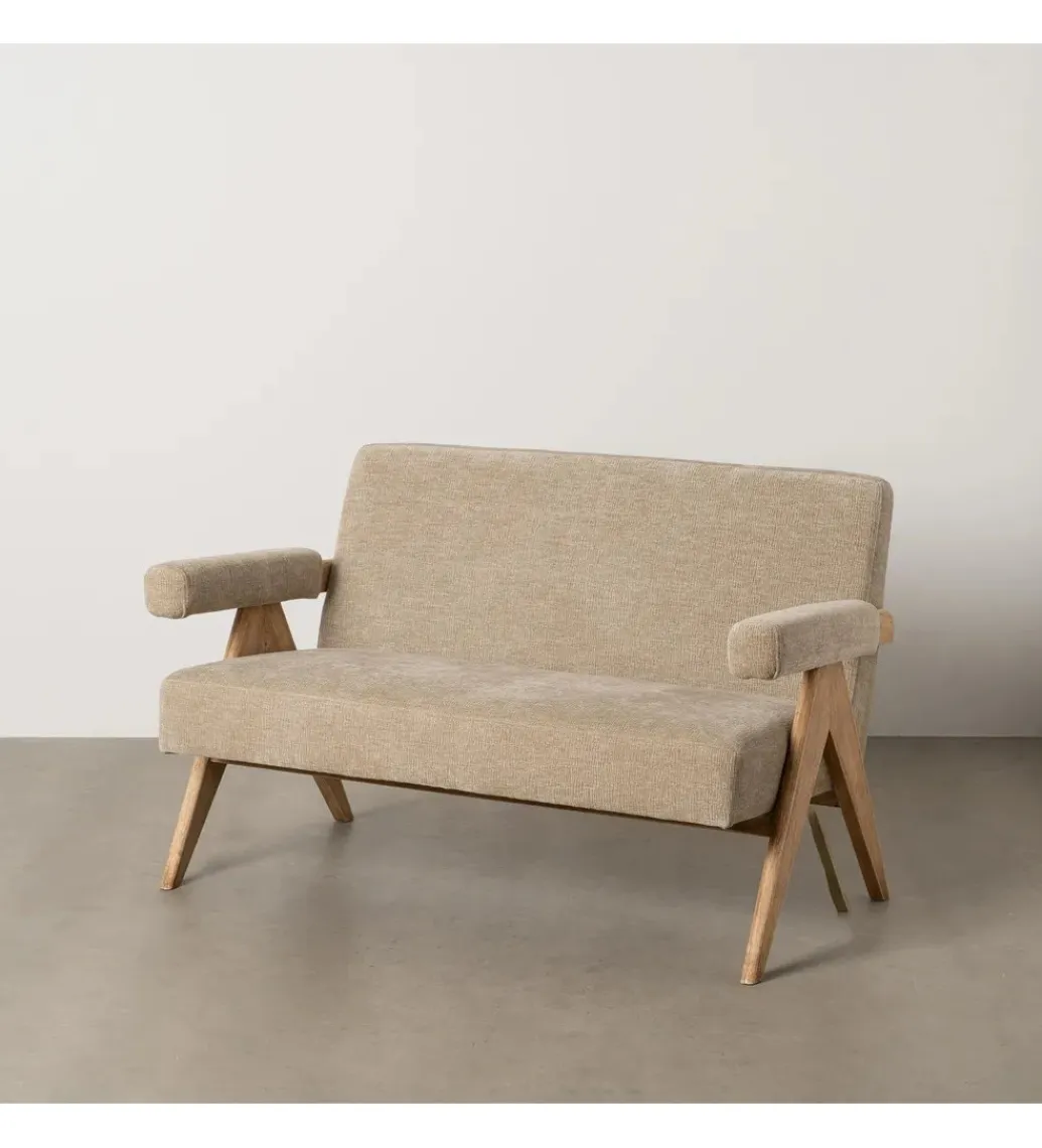 Zona-Design Sofa NAMGAN 134 cm beżowy naturalny