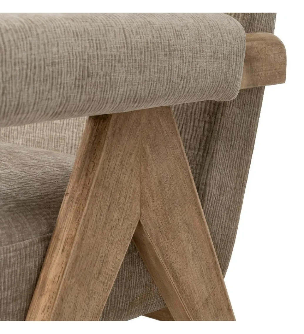 Zona-Design Sofa NAMGAN 134 cm beżowy naturalny