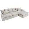 Invicta Interior Sofa Narożna HEAVENLY Heaven 255 Cm naturalny len