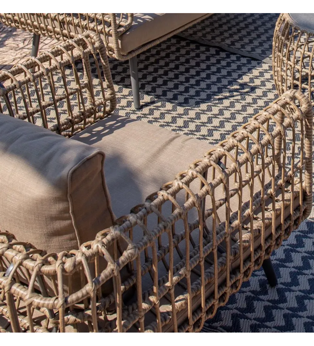 Zona-Design Sofa ogrodowa ARIKI 161 cm naturalna szara